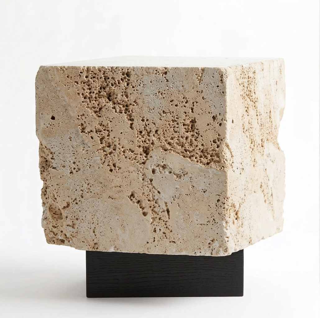 sideviewsolidstoneblock
Roman Plinth travertine plinth side view – solid stone block showing natural geological texture
