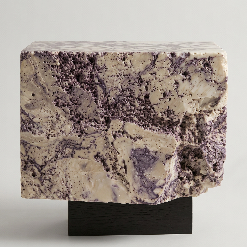 The Roman Plinth Calacatta Noir in architectural interior, Tobia Stones
