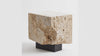The Roman Plinth – 360° view, solid Beige Travertine block, 45 × 32 cm, Tobia Stones